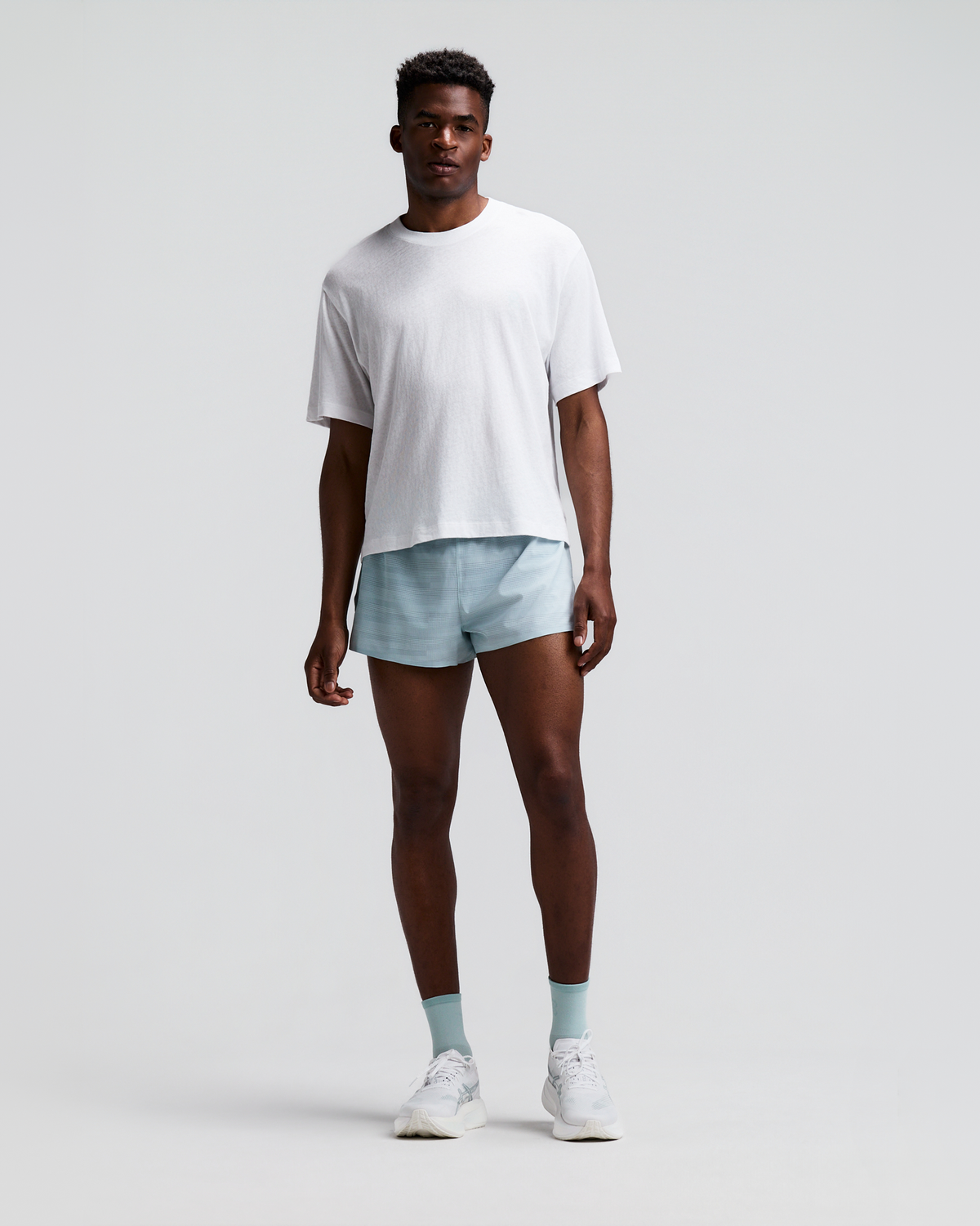 Men's CoolGrid™ 3" Split Short - Uneven Gradient - Lagoon / Mist