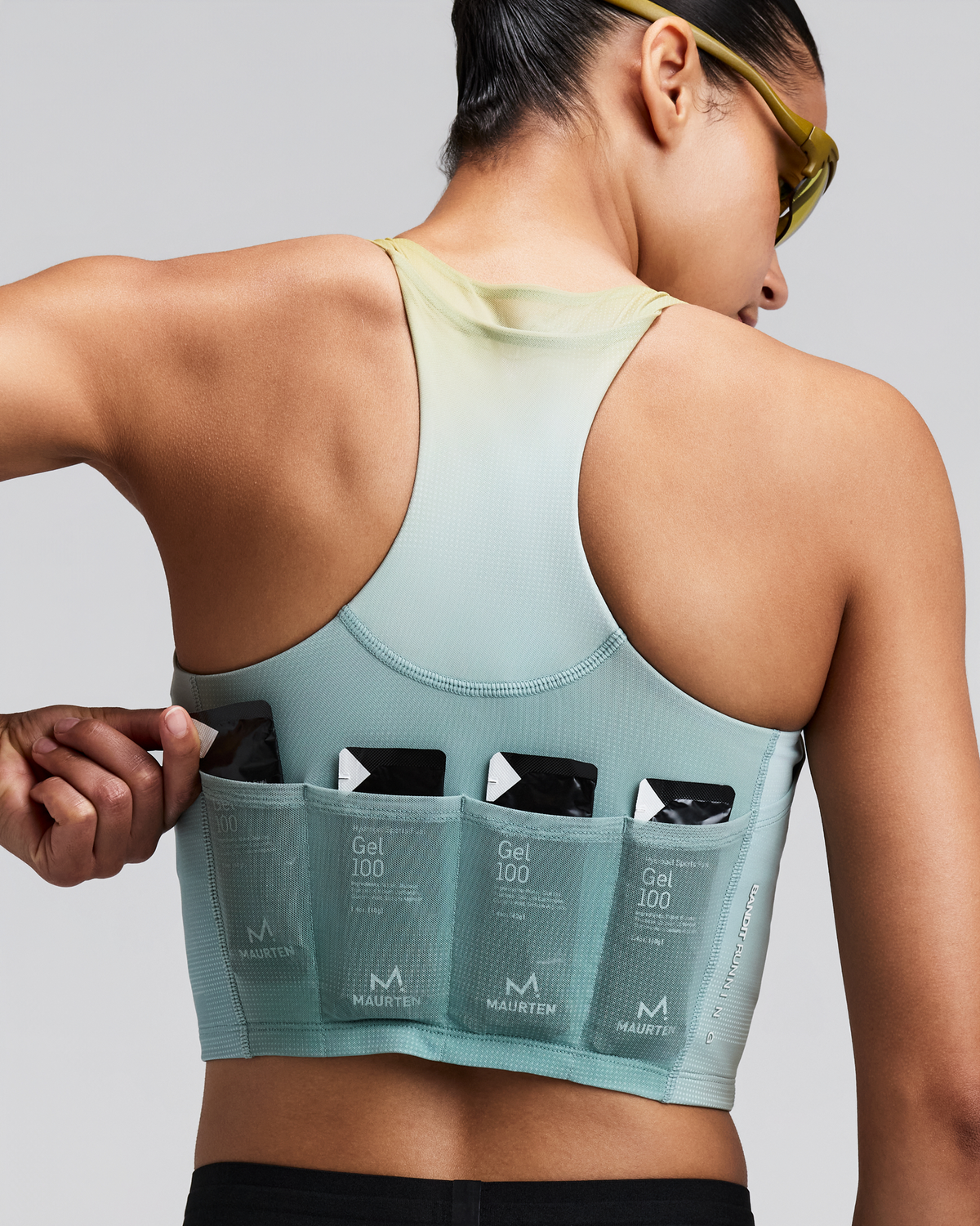 Women's Vanisher™ V-Neck Race Crop - Lagoon Multi