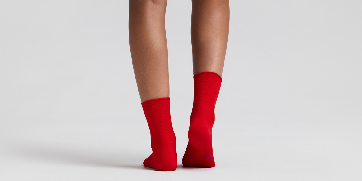 Lite Run™ Stripe Jacquard Sock - Poppy (2 Pack)