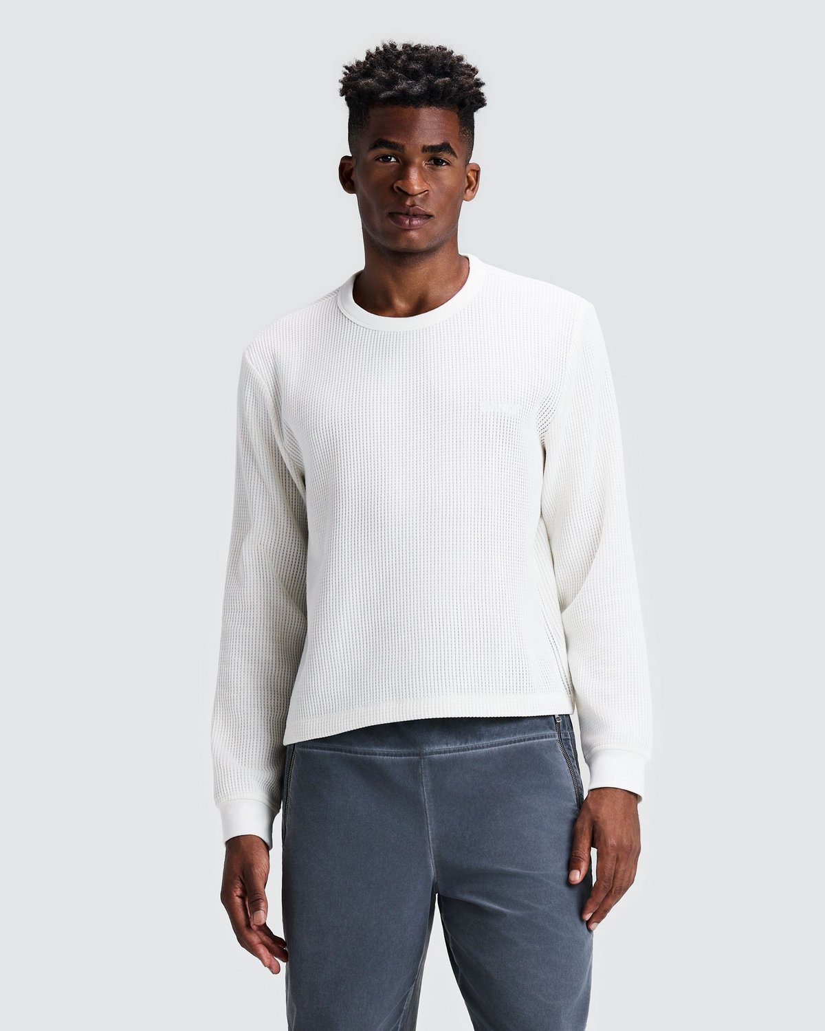 Men's Polartec® Waffle Long Sleeve - Stone White