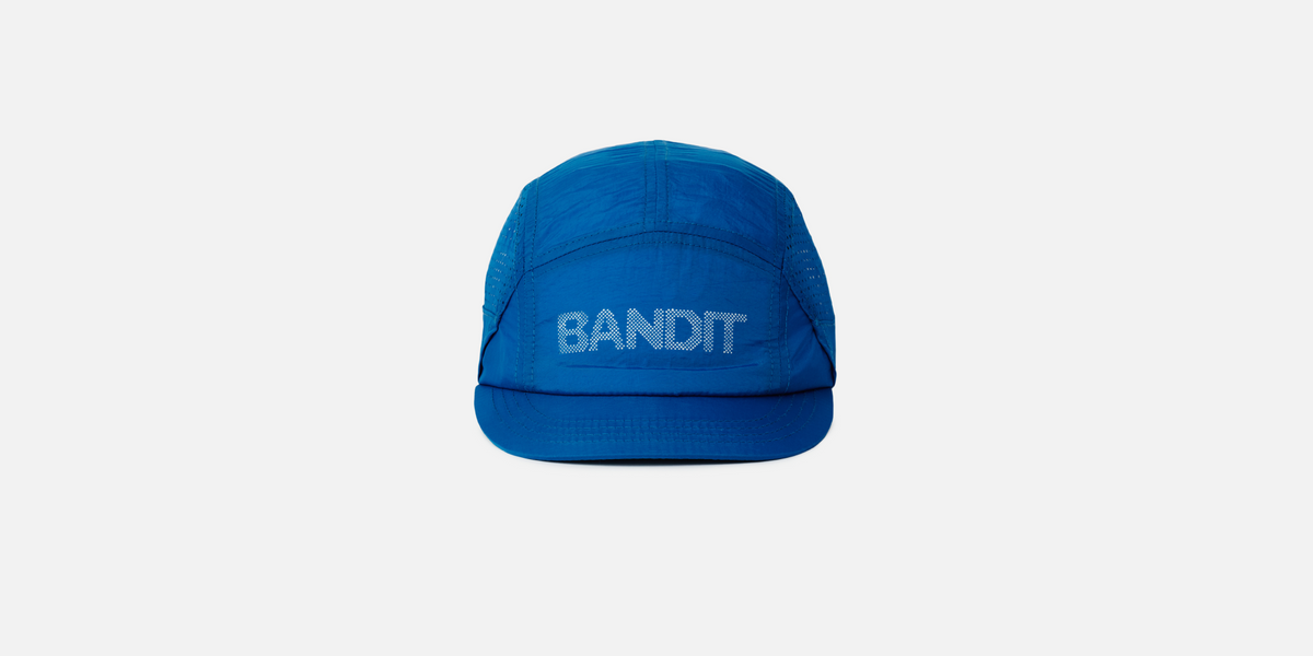 Nylon HumoFit™ Run Hat with Sunglasses Holder - Ink Blue