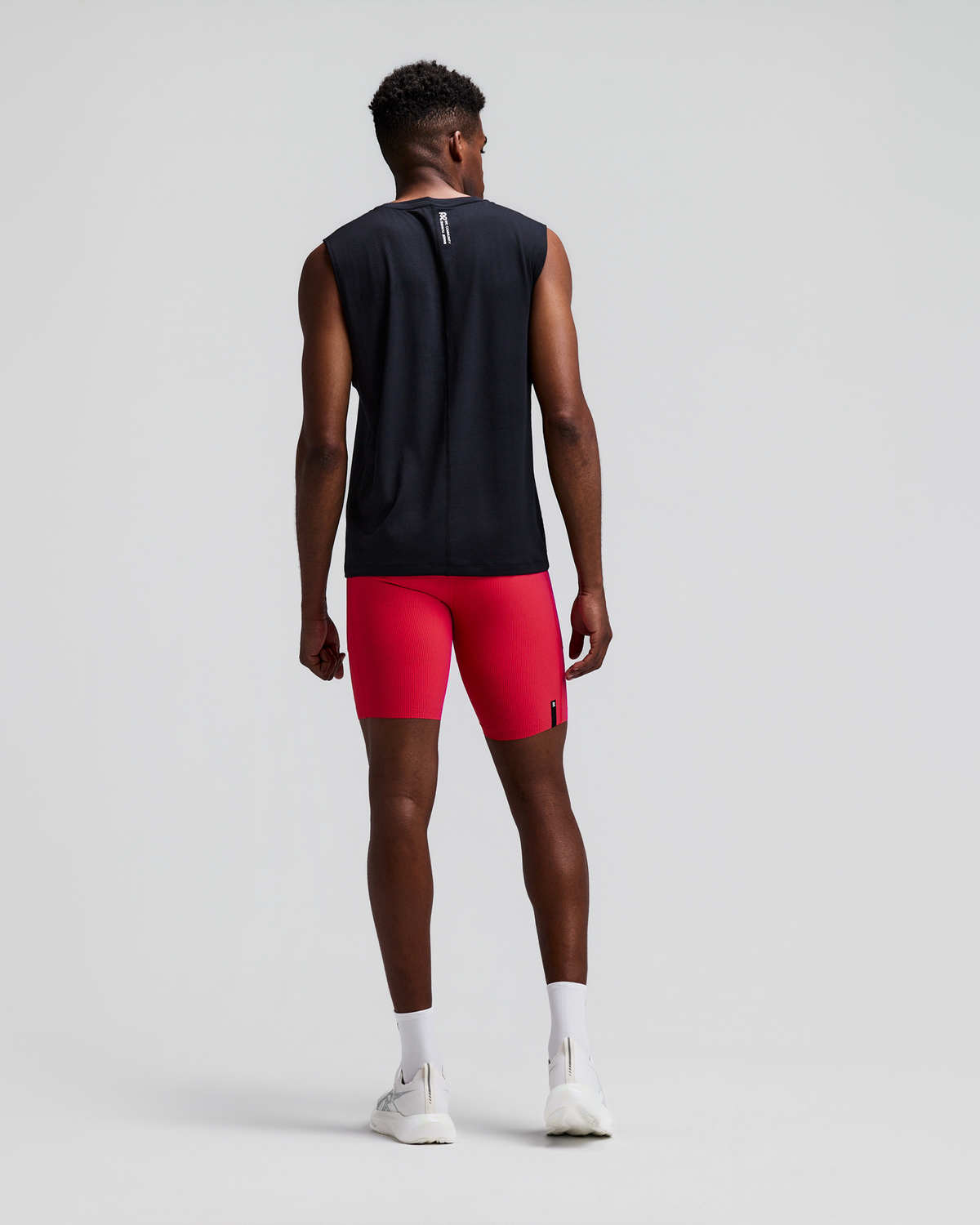 Men's Striped Cadence™ Half Tights - Poppy / Azalea