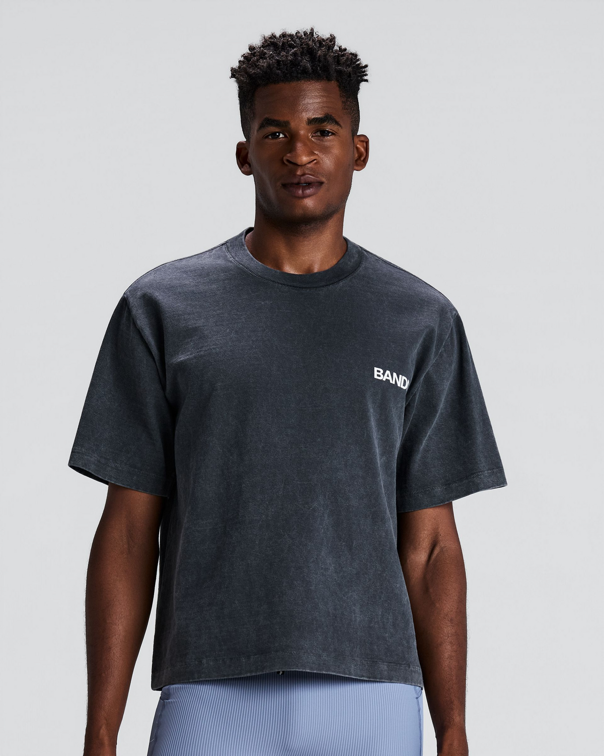 Unisex Heavyweight Cotton Box Tee - Black Chroma Wash