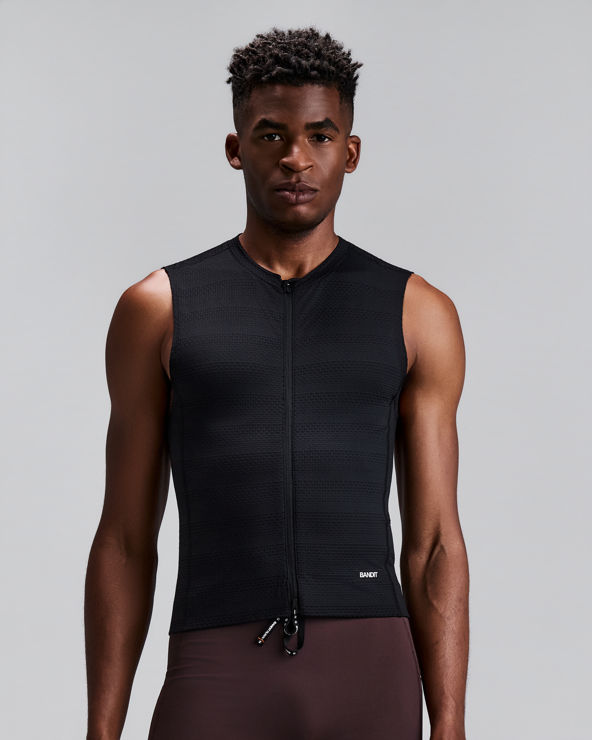 Men's AirKnit™ Distance Sleeveless Zip - Black