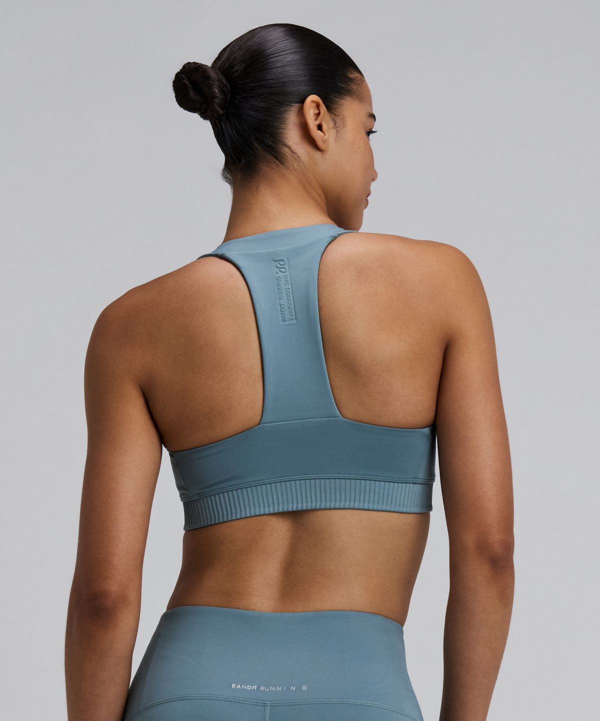 Women's Stamina-V™ Square Neck Run Bra - Tranquil Blue