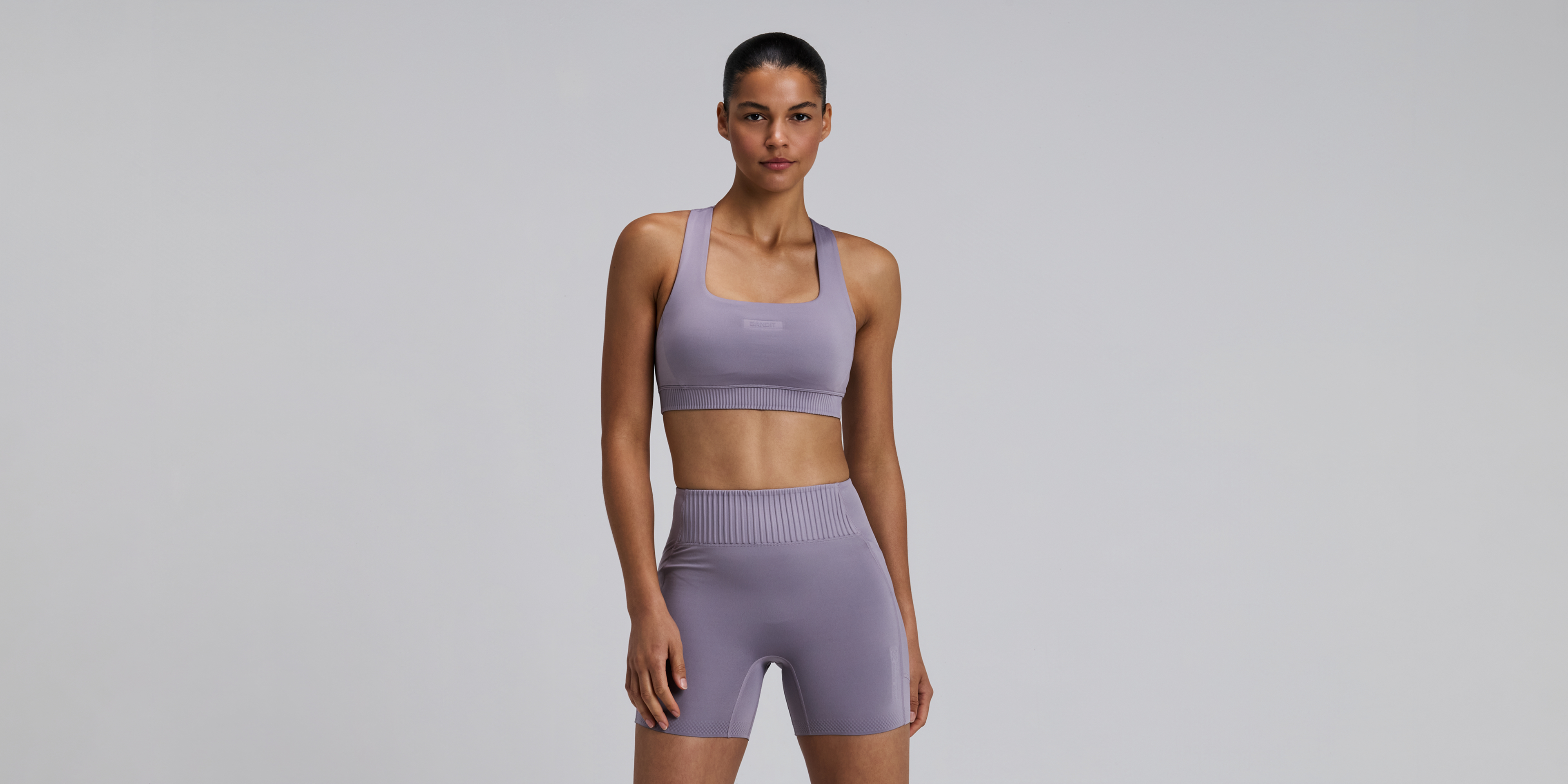 Women's Stamina-V™ Square Neck Run Bra - Violet Fog