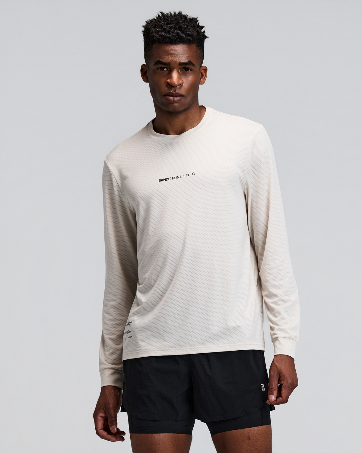 Unisex Micromesh™ Long Sleeve Performance Tee - Champagne