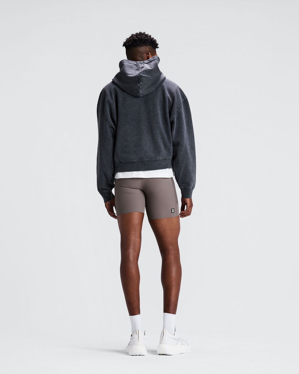 Unisex Chroma Wash 2-Way Zip Hoodie - Black Chroma Wash