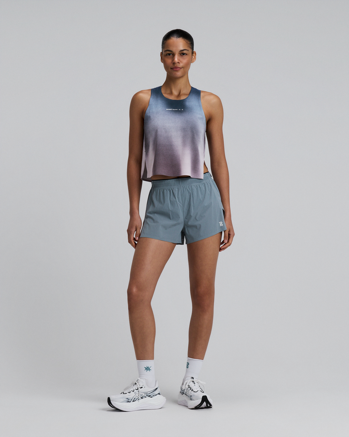 Women's CoolGrid™ Race Singlet - Flow State Aegean Multi