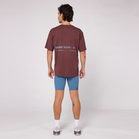 Thumbnail of The Community Tee, Unisex - Chocolate with Smokey Blue