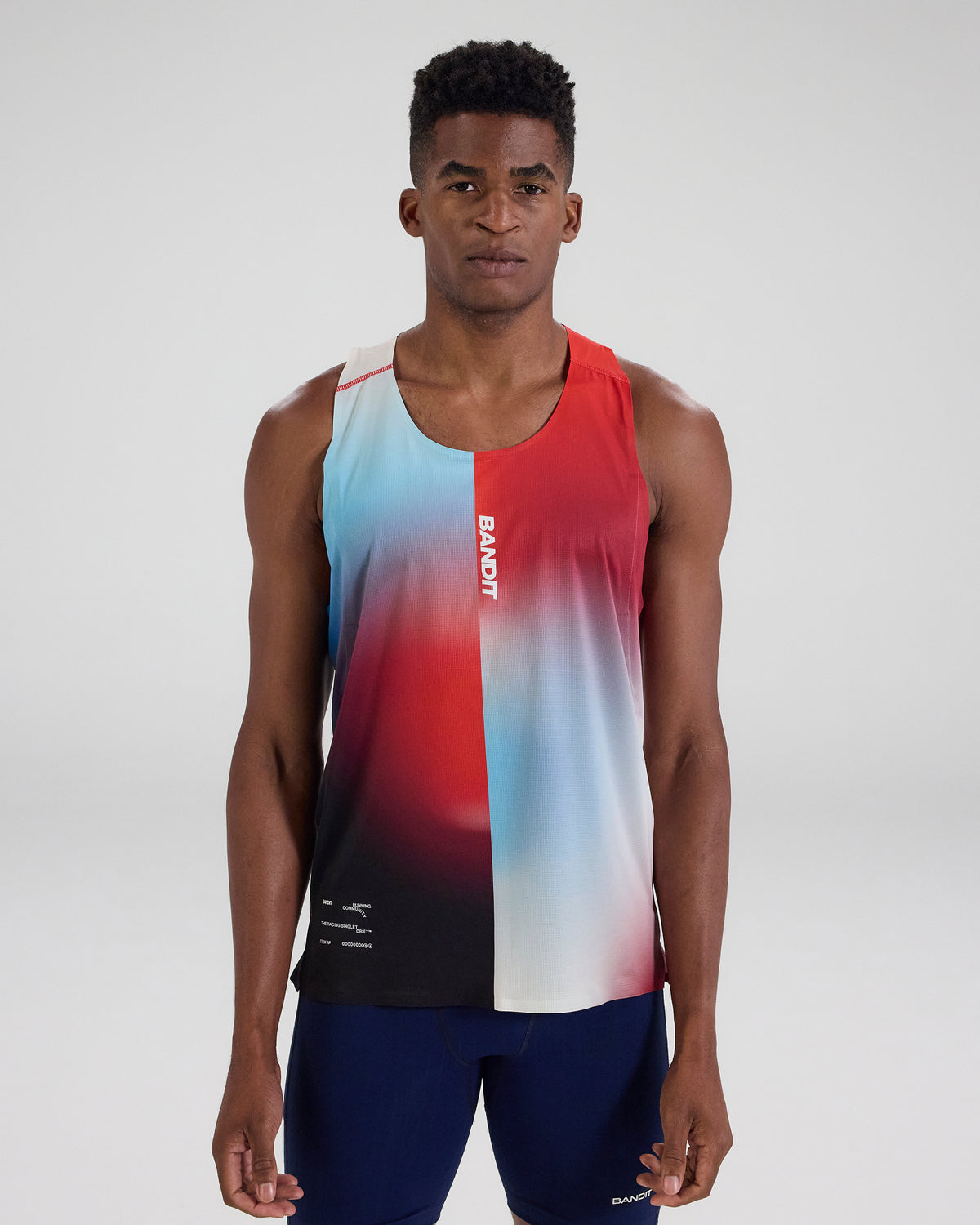 Drift™ Racing Singlet - Vintage Blue Gradient