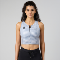 Thumbnail of Ares Flex™ Zip Front Race Crop - Current Check