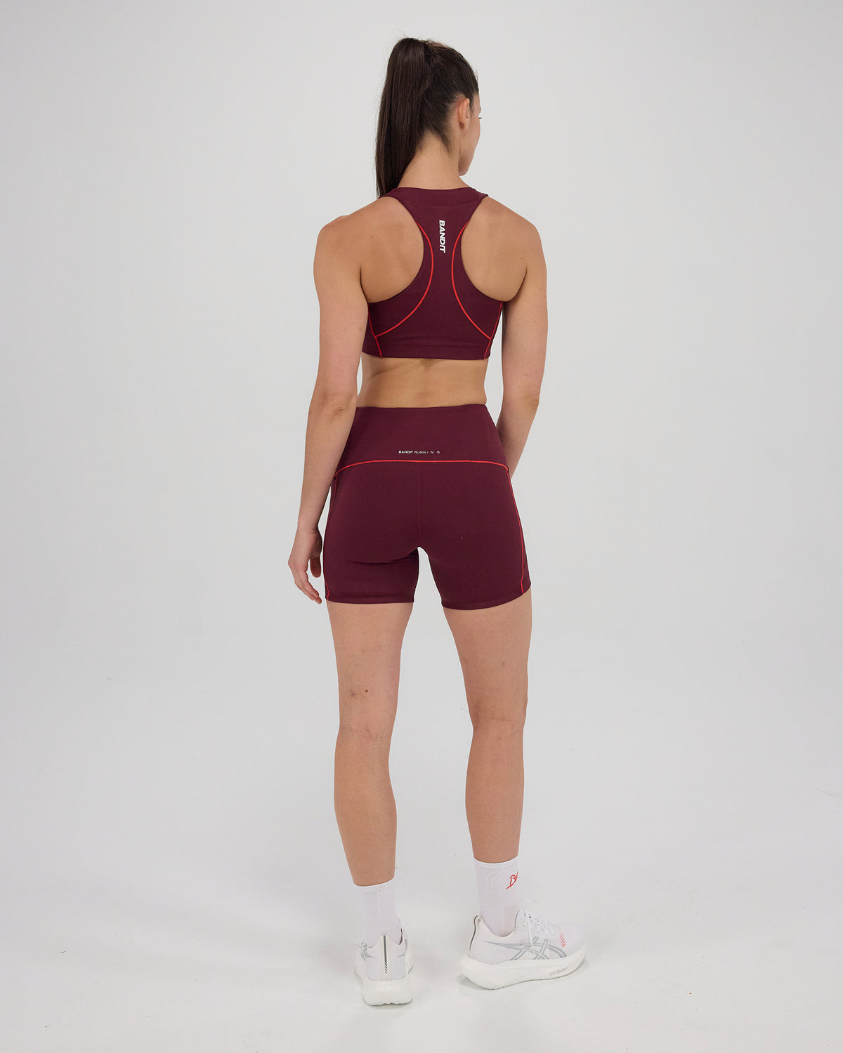 Stamina™ Pop Stitch™ Arco Bra - Fig / Intense Red