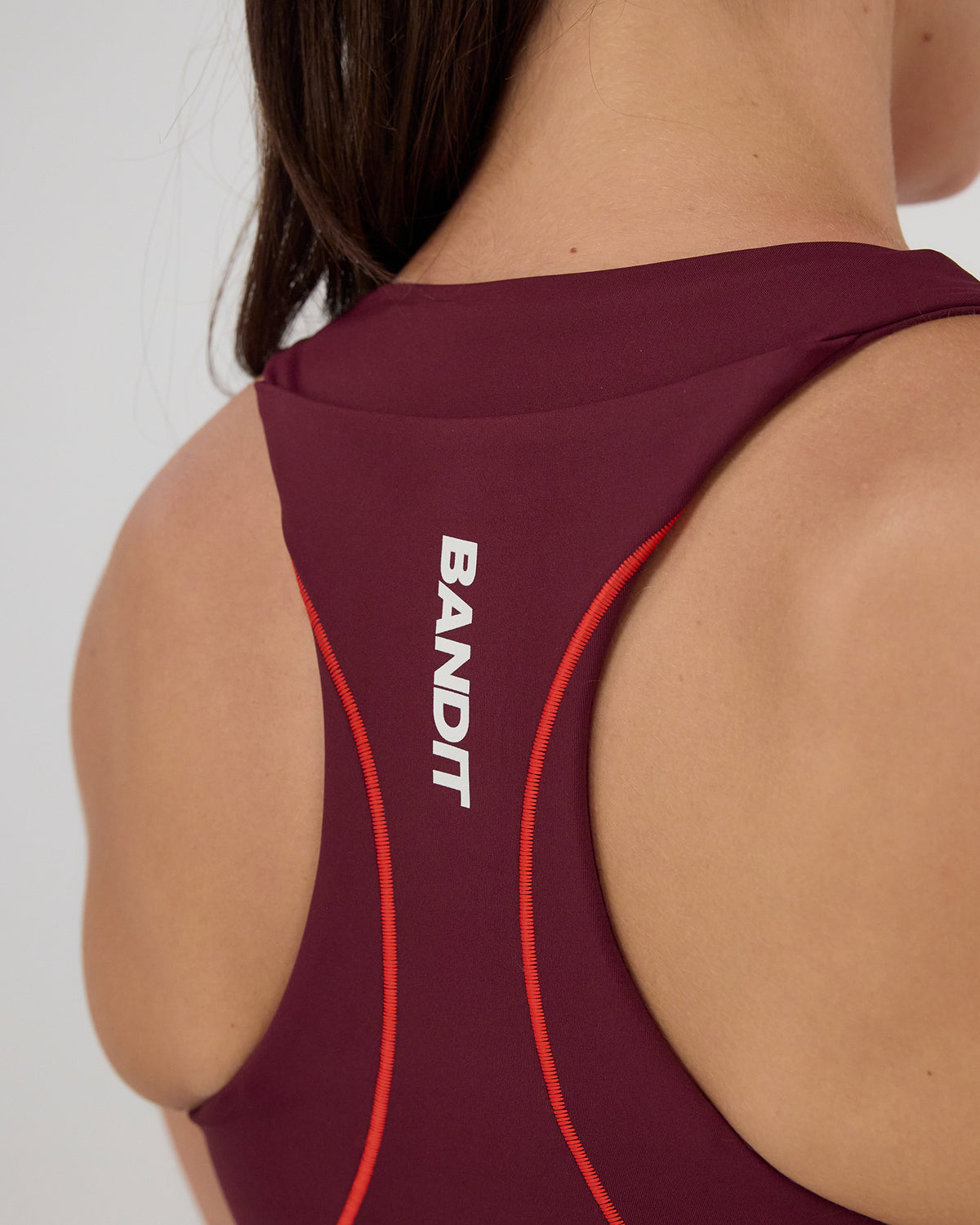 Stamina™ Pop Stitch™ Arco Bra - Fig / Intense Red