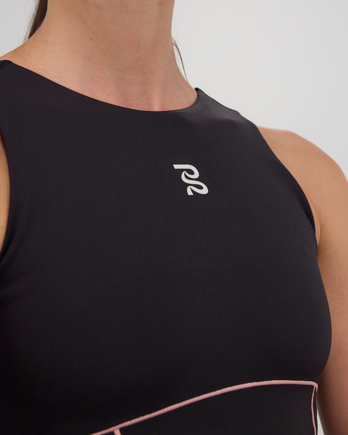 Stamina™ Pop Stitch Volta™ Crop - Black / Mauve