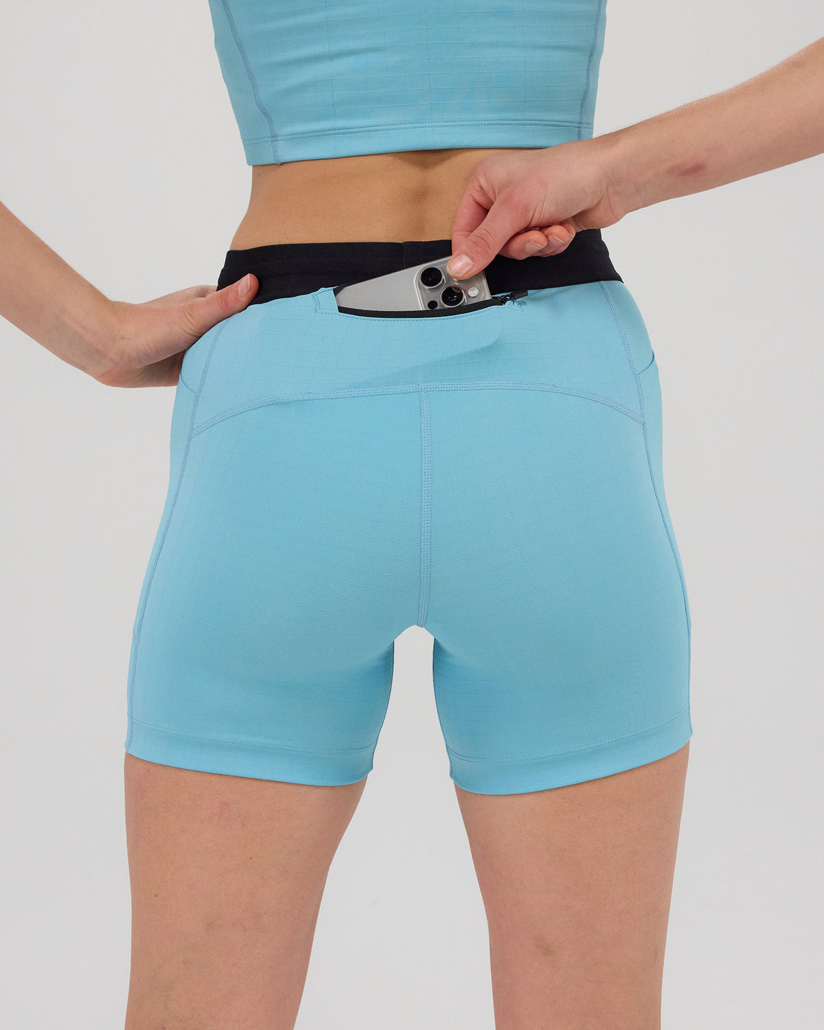 Women's Gridlock™ 5" Compression Short - Vintage Blue