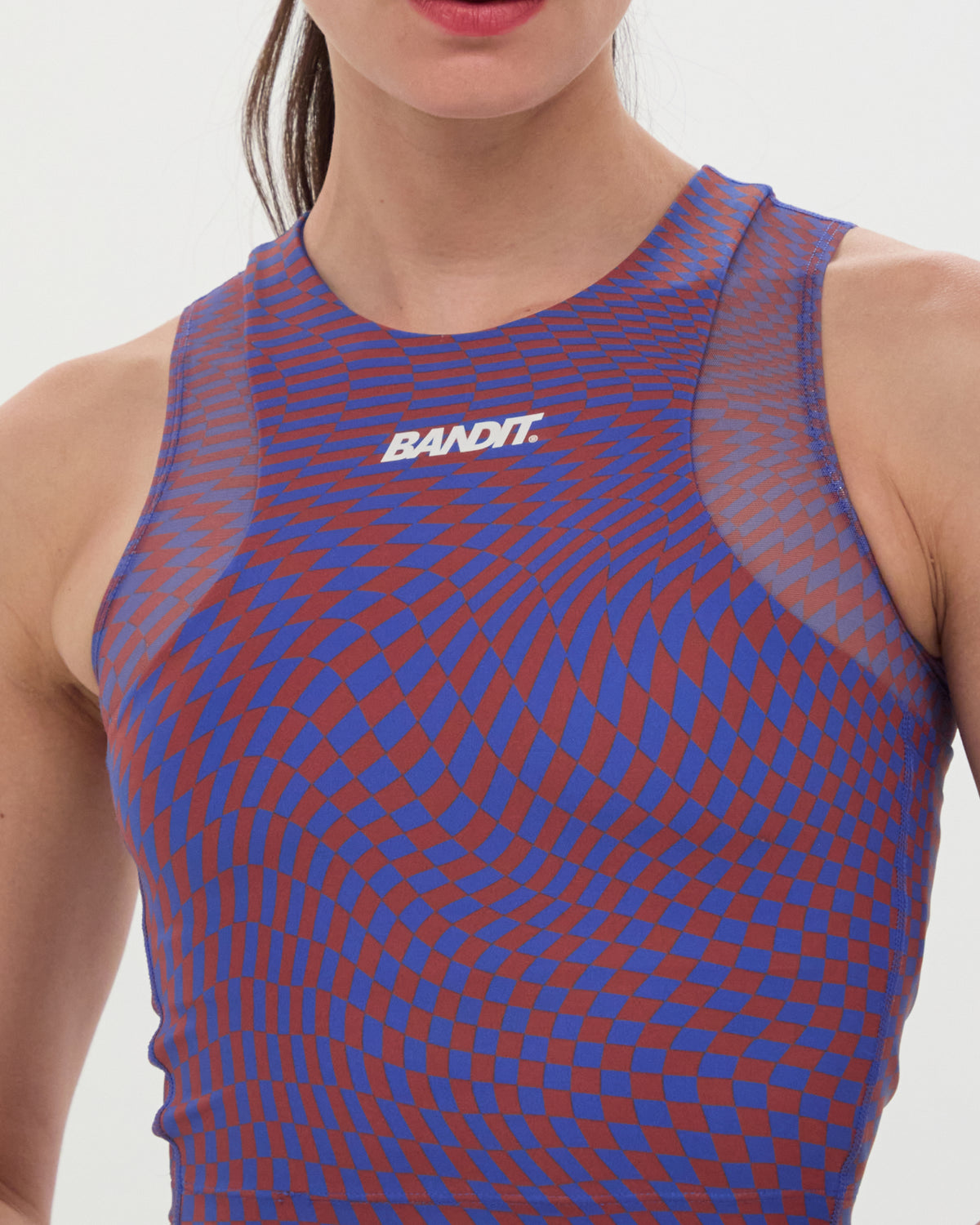 Stamina™ Lyra Race Crop - Deep Peri Blue with Rust