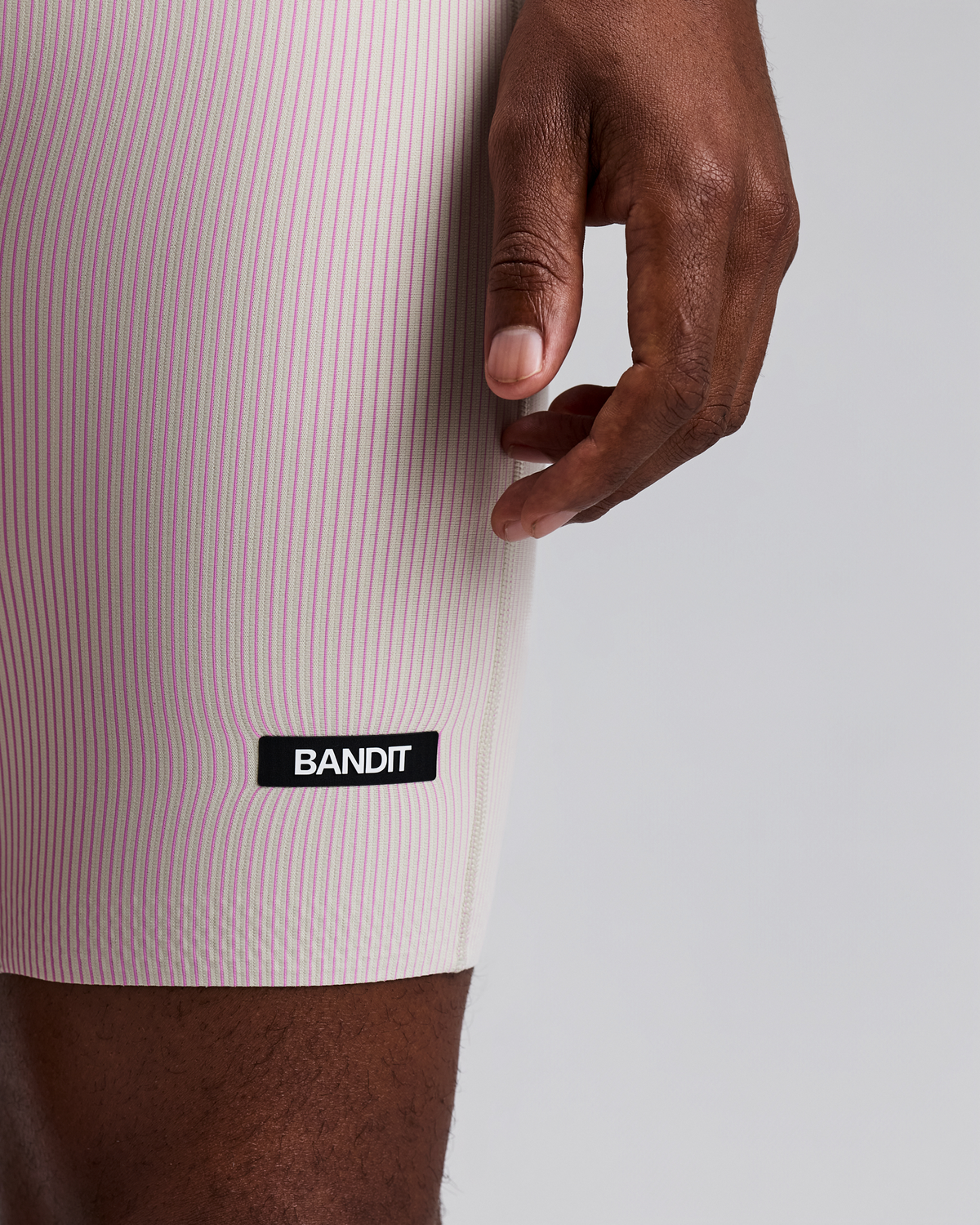 Men's Striped Cadence™ Half Tights - Plaster / Orchid