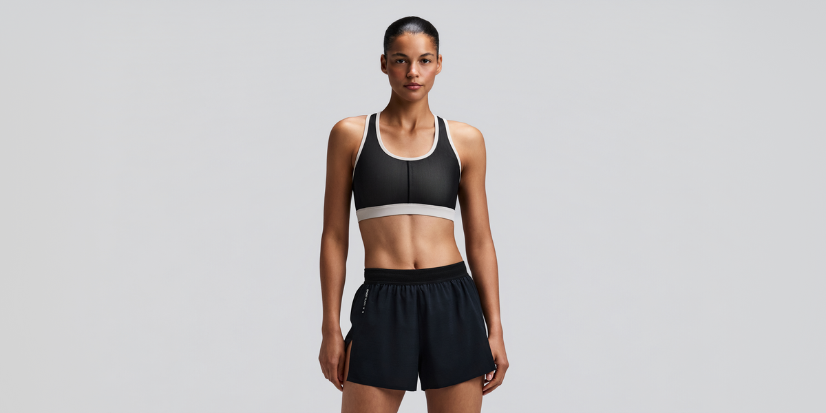 Women's Vanisher™ Reverso™ Scoop Neck Run Bra - Black / Plaster