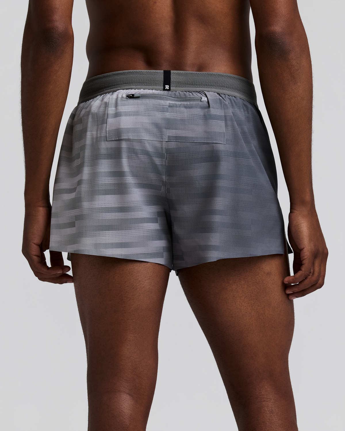 Men's CoolGrid™ 3" Split Short - Uneven Gradient - Plaster / Slate