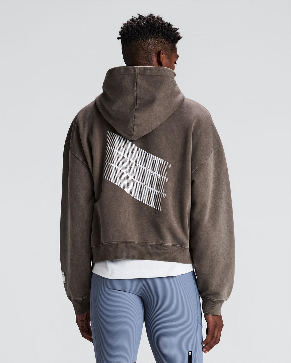 Unisex Chroma Wash Cropped Hoodie - Cocoa