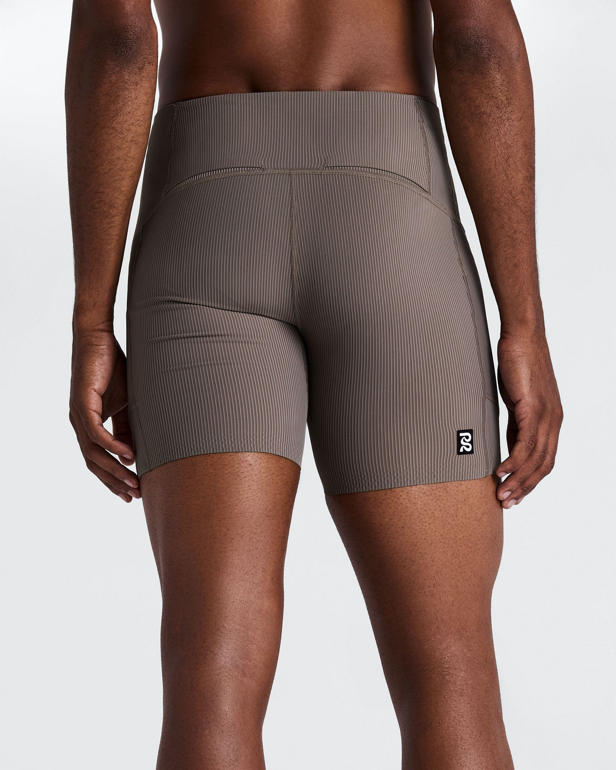 Men's Striped Cadence™ Quarter Tights - Concrete Taupe / Cocoa