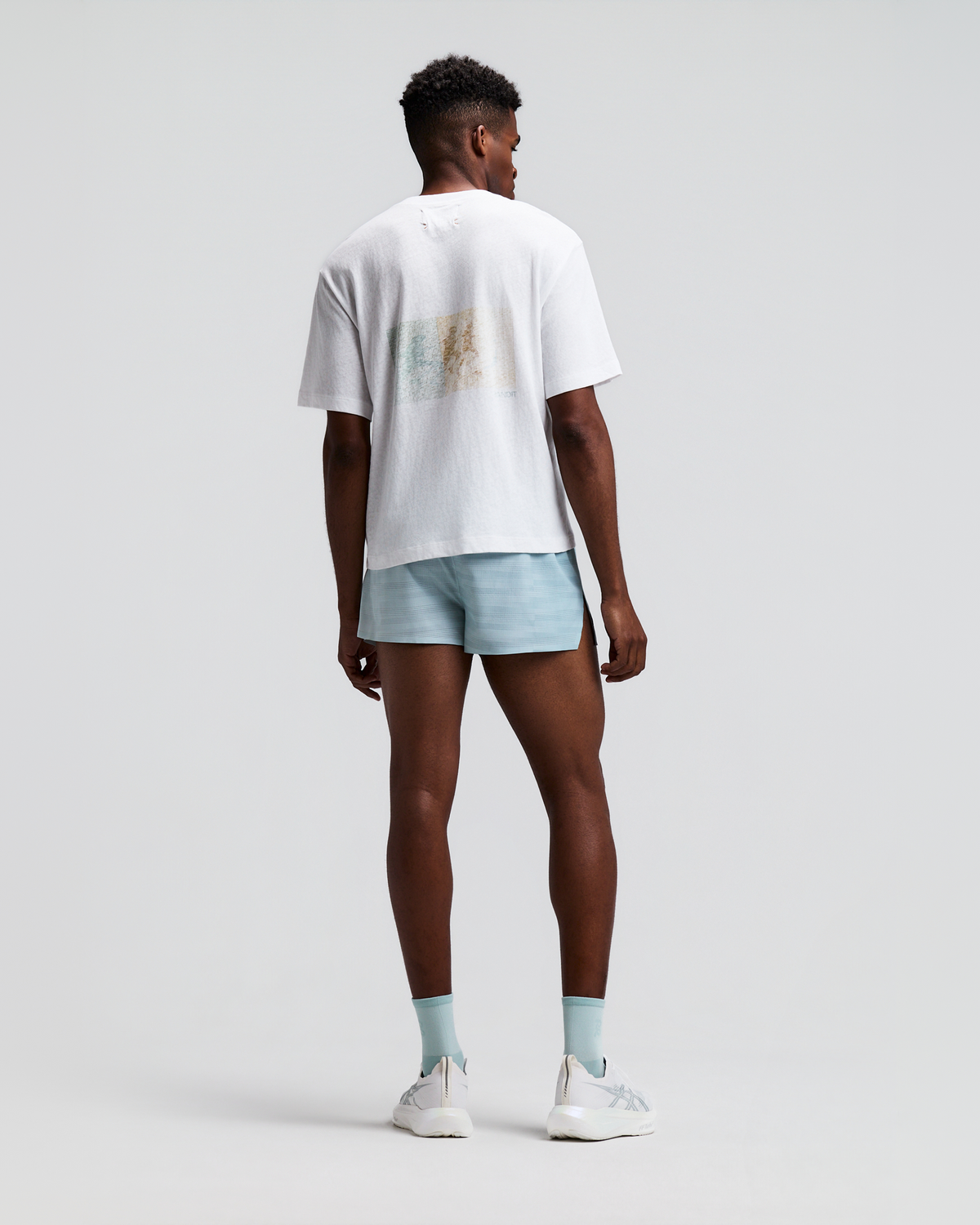 Men's CoolGrid™ 3" Split Short - Uneven Gradient - Lagoon / Mist