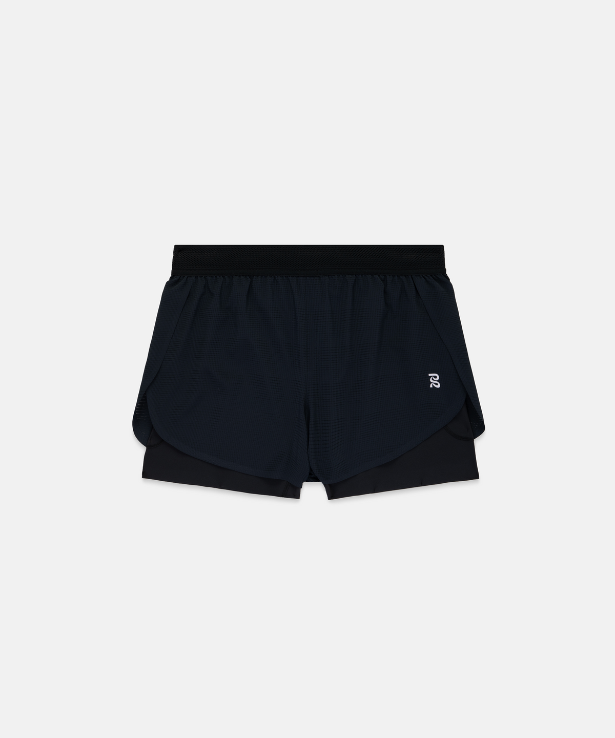 Women's CoolGrid™ 2-in-1 Run Shorts - Black