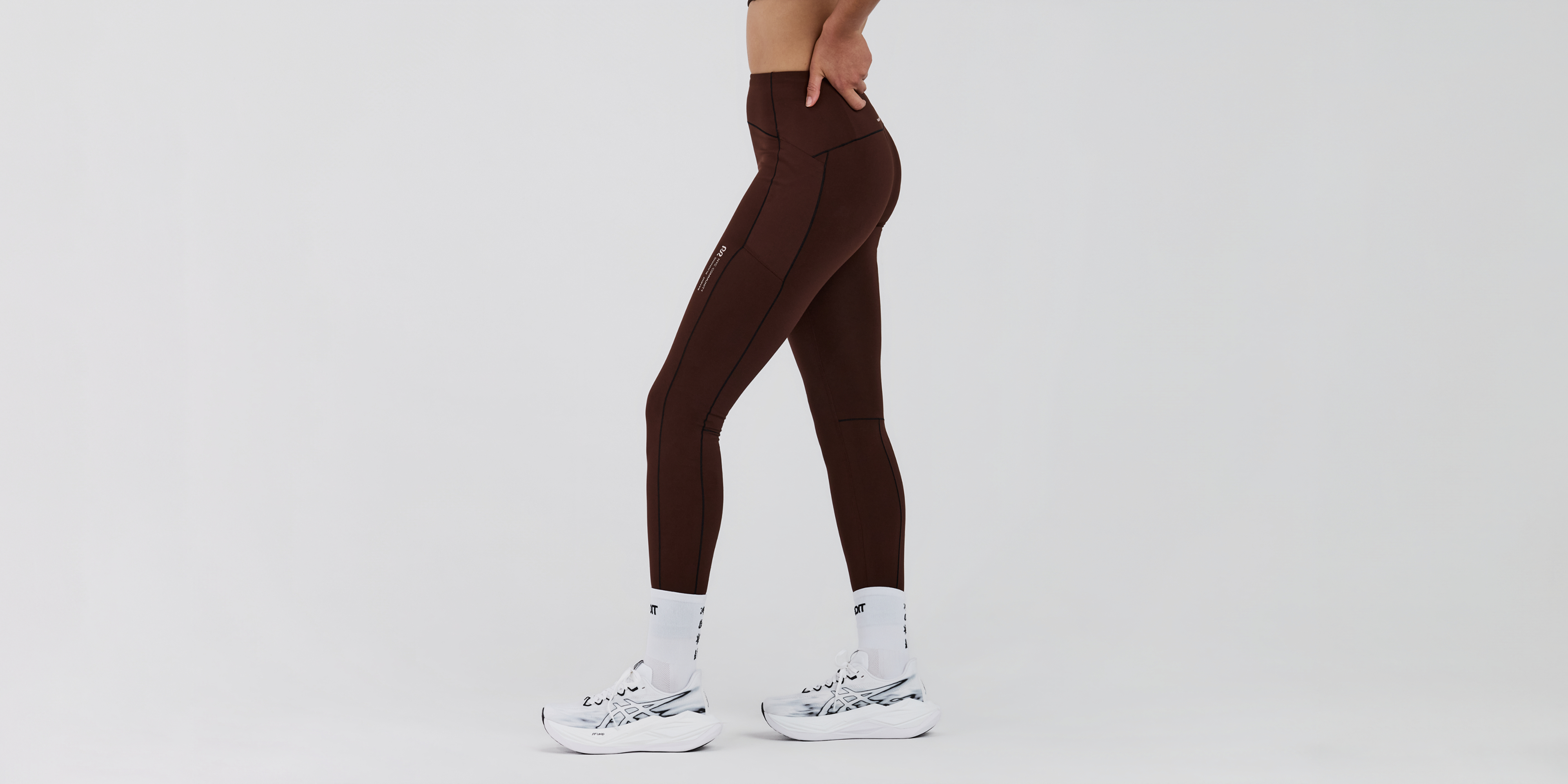 Women's Stamina-V™ High Waist Leggings - Cacao