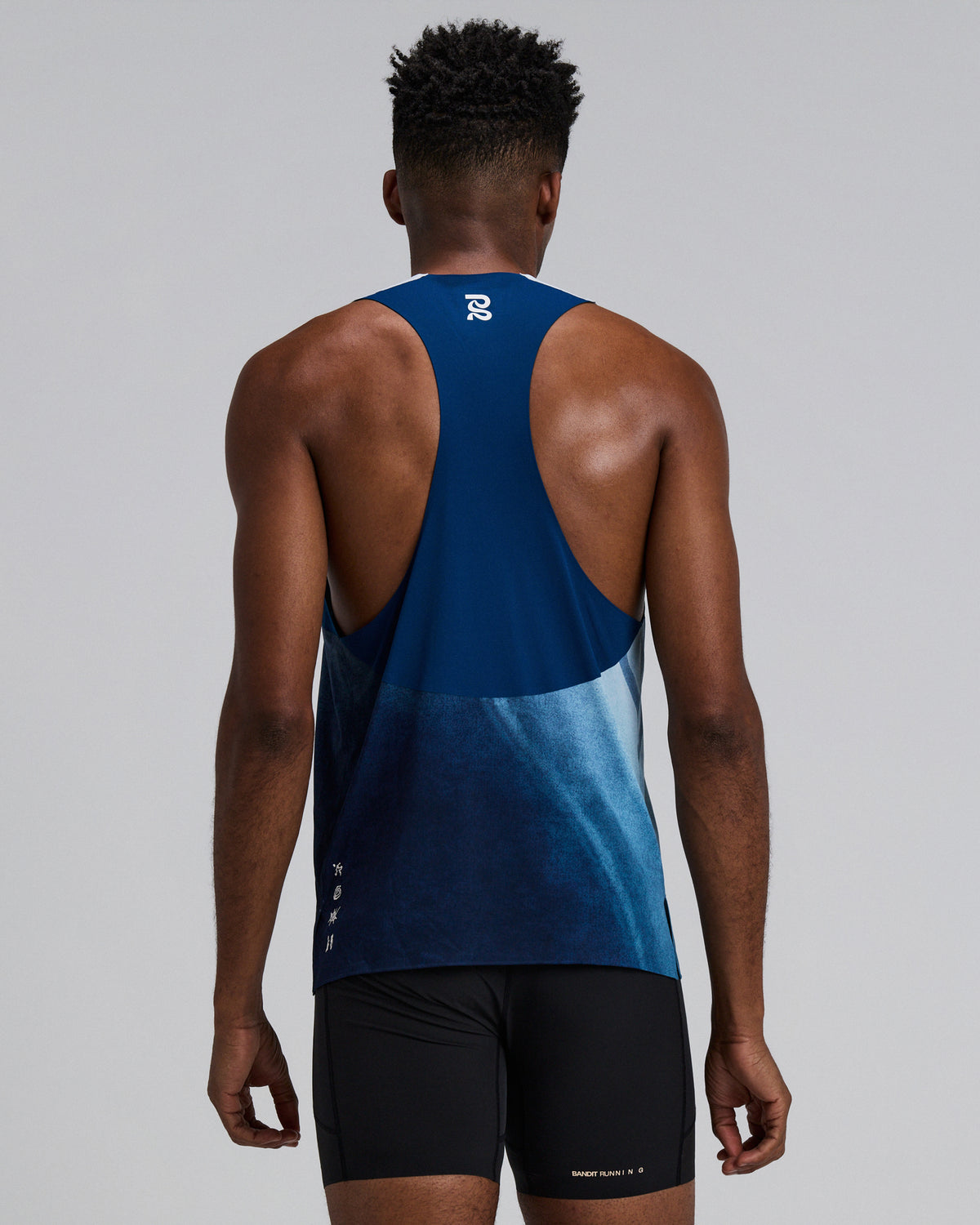 Men's Specter™ Race Singlet - Undertow Ink Blue Multi