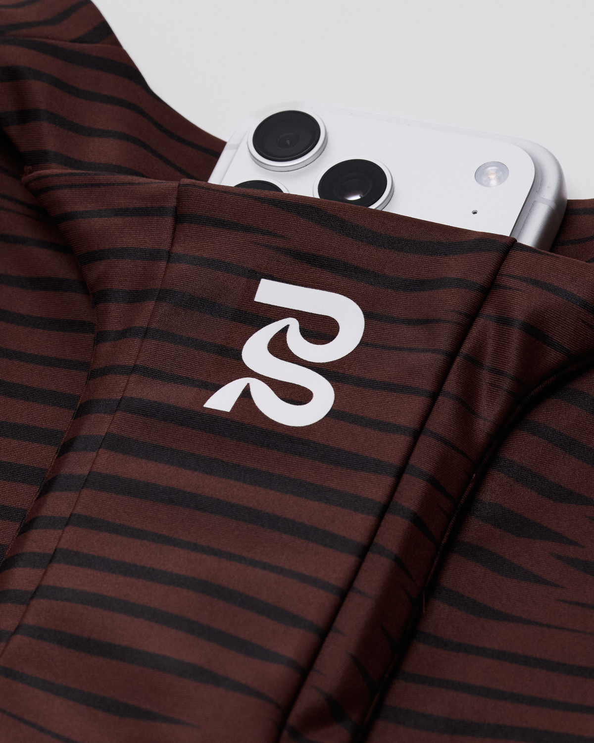 Women's Stamina™ Race Crop - Organic Stripe Cacao