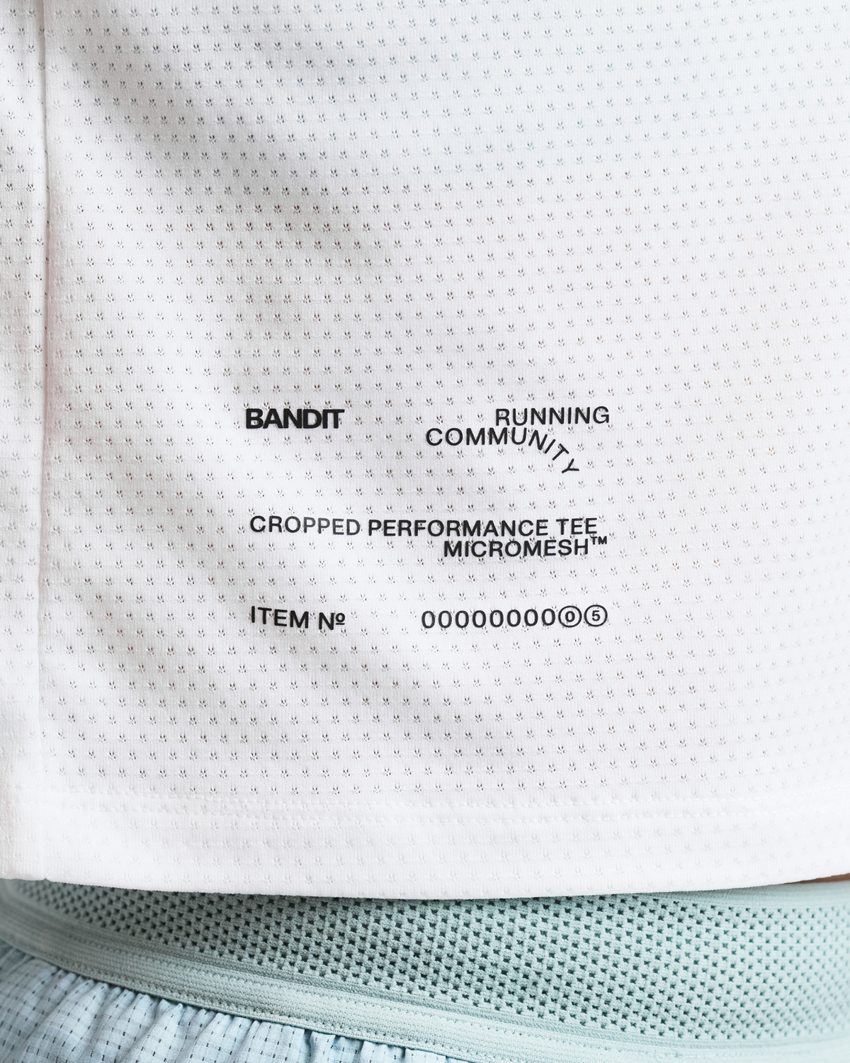 Women's Micromesh™ Cropped Run Tee - White