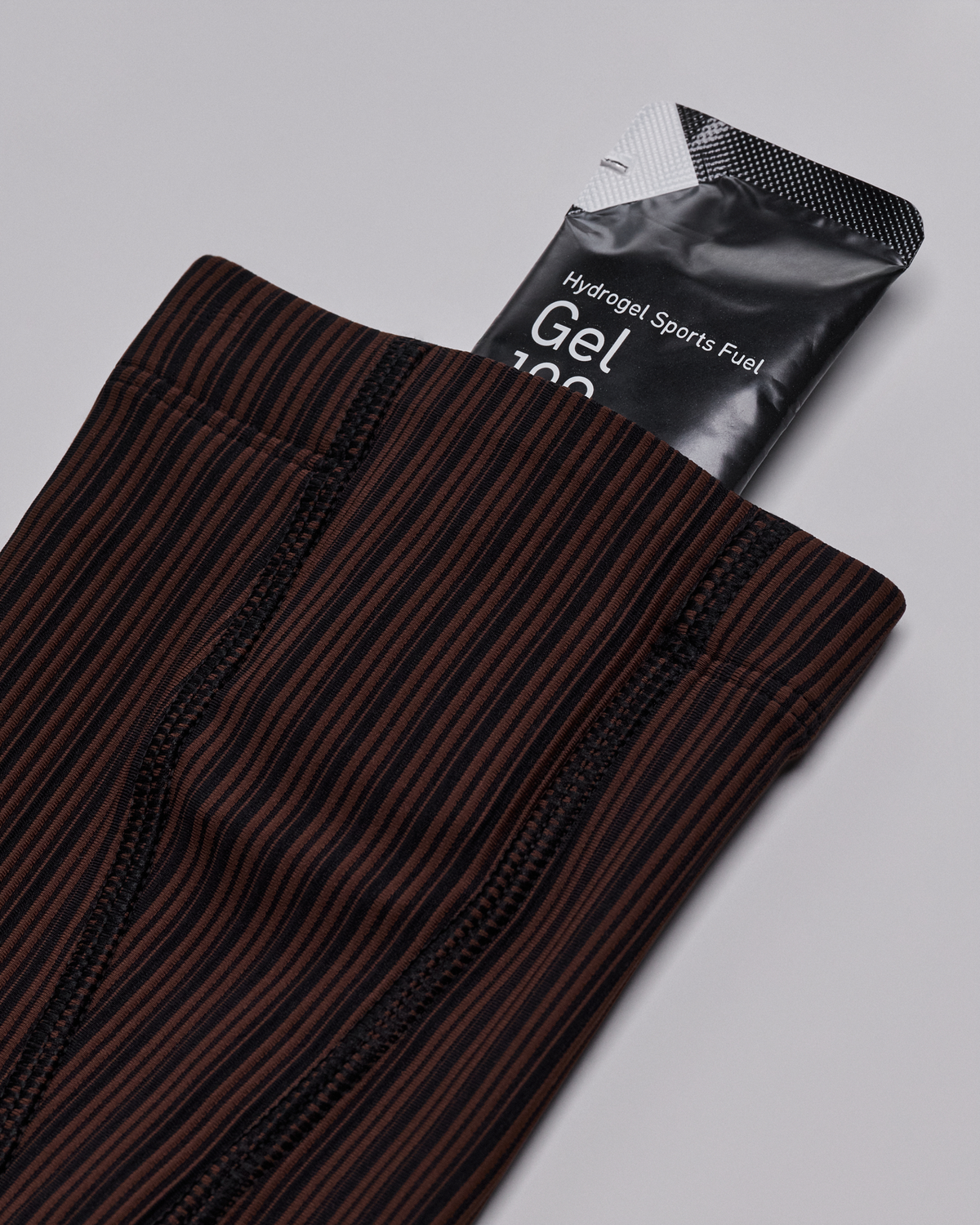 Striped Cadence™ Compression Sleeves - Cacao / Black