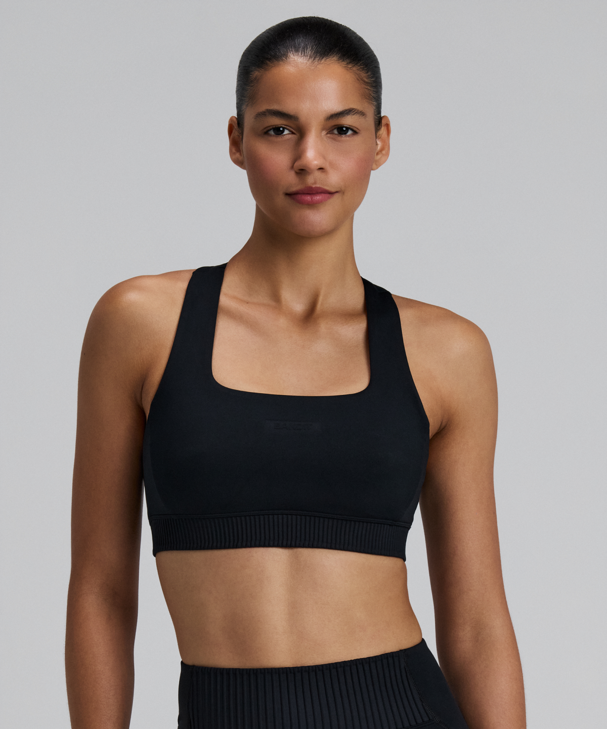 Women's Stamina-V™ Square Neck Run Bra - Black