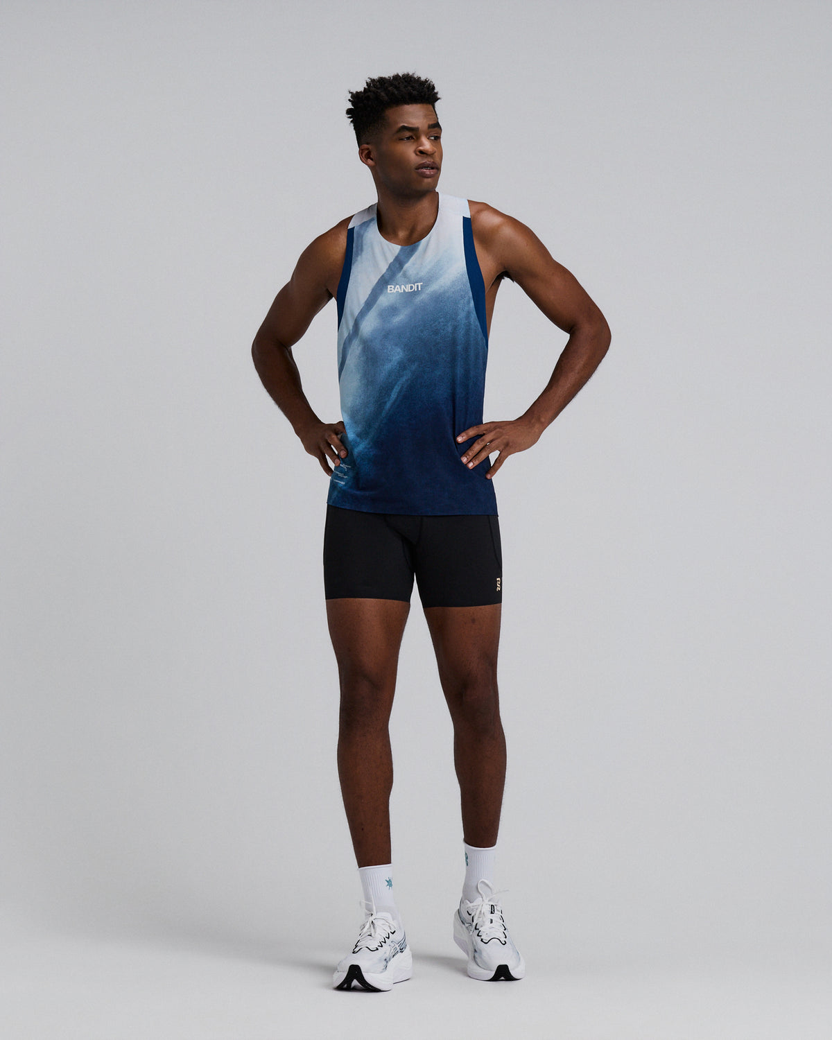 Men's Specter™ Race Singlet - Undertow Ink Blue Multi