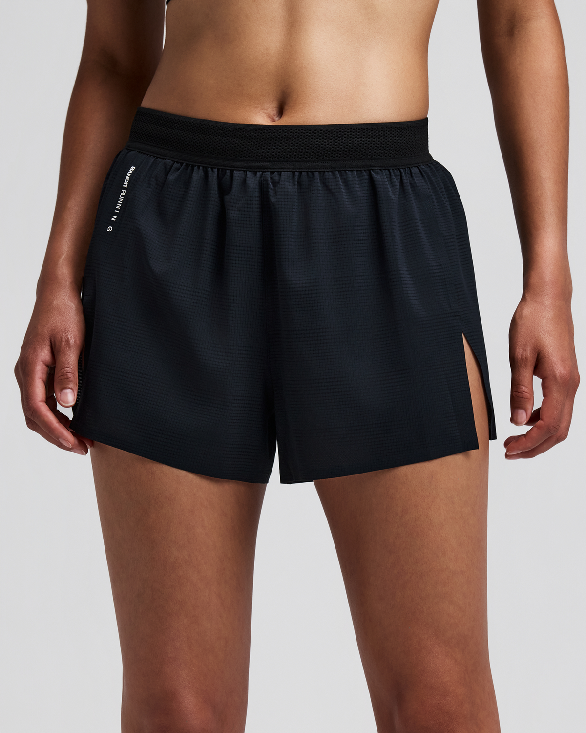 Women's CoolGrid™ 3" Split Shorts - Black