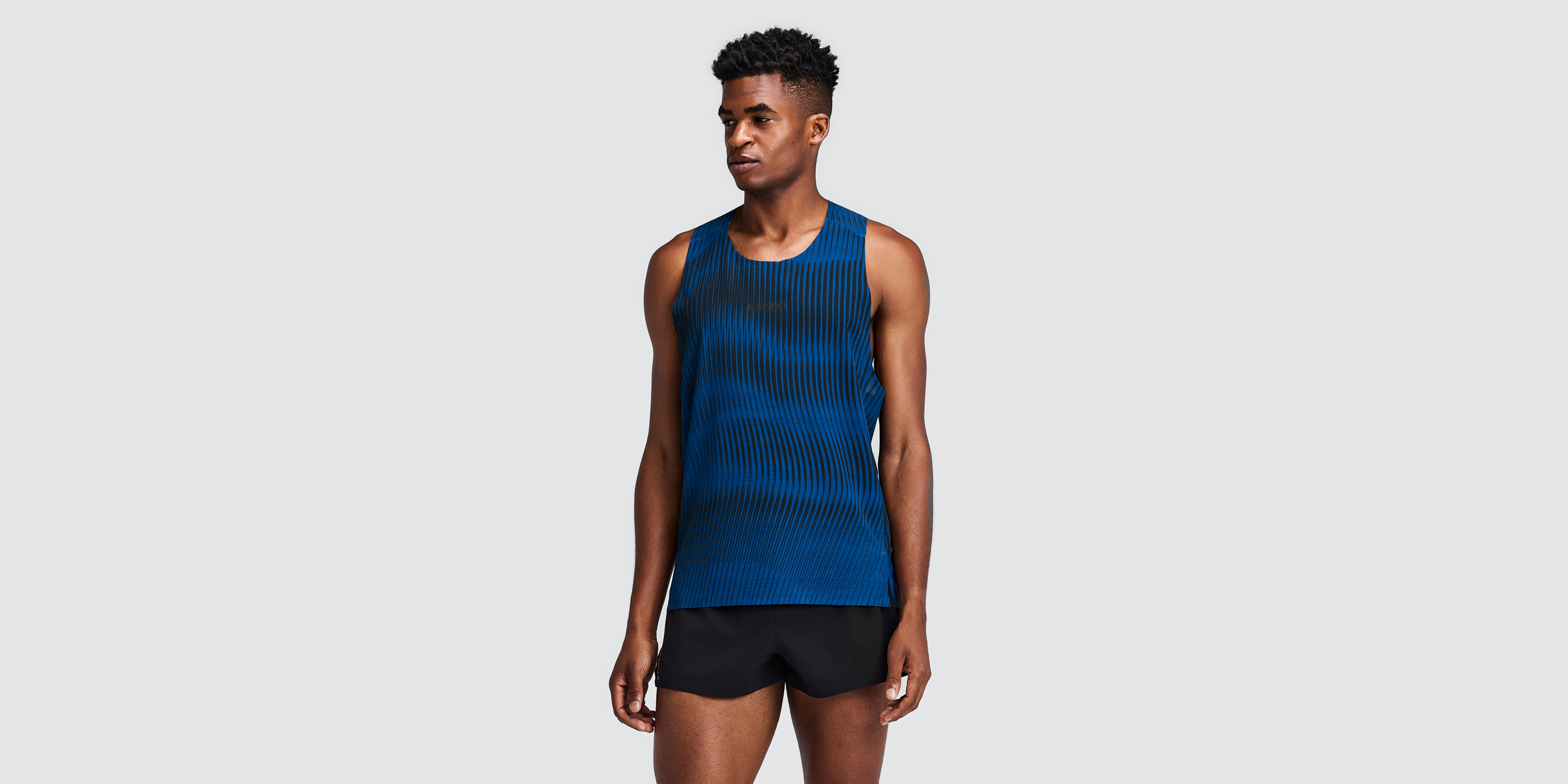 Men's CoolGrid™ Distance Singlet with Flopack™ - Bauhaus Blue