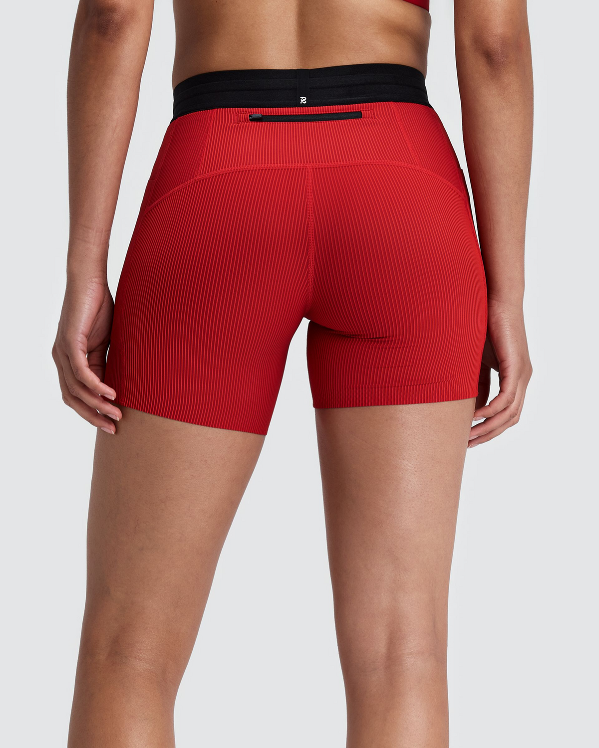 Women's Striped Cadence™ 5" Compression Shorts - Oxide Red / Signal Red