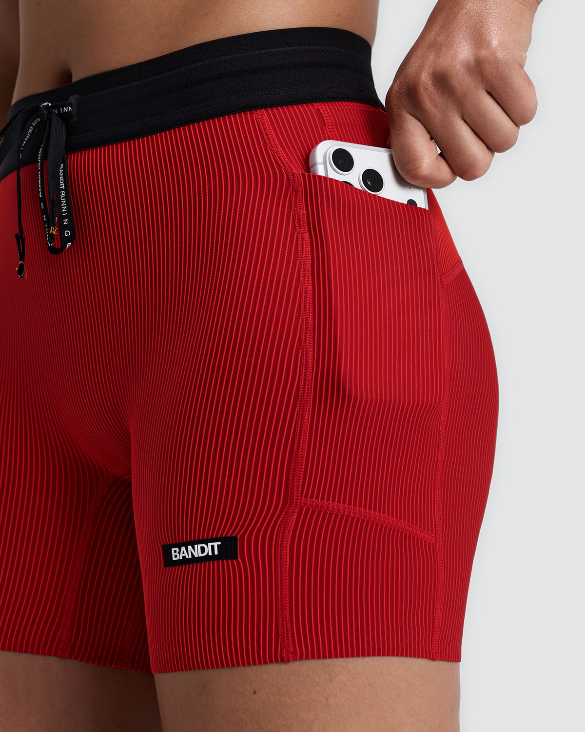 Women's Striped Cadence™ 5" Compression Shorts - Oxide Red / Signal Red