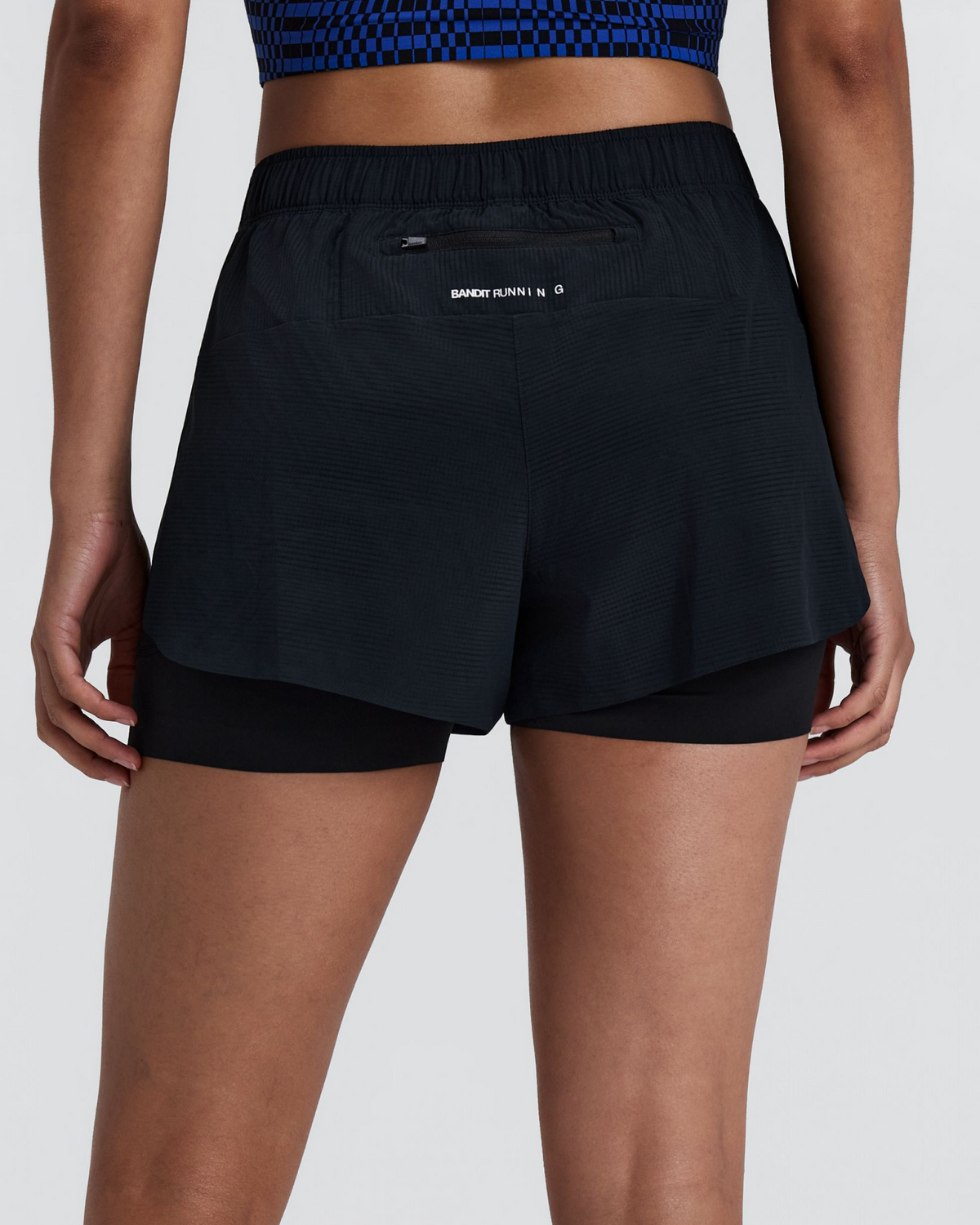 Women's CoolGrid™ 2-in-1 Run Shorts - Black