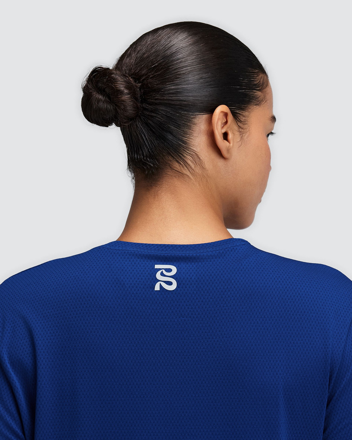 Women's Micromesh™ Cropped Run Tee - Bauhaus Blue