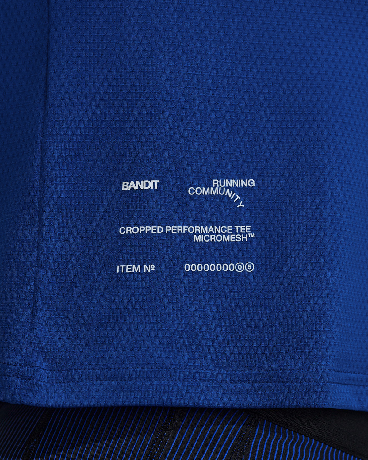 Women's Micromesh™ Cropped Run Tee - Bauhaus Blue