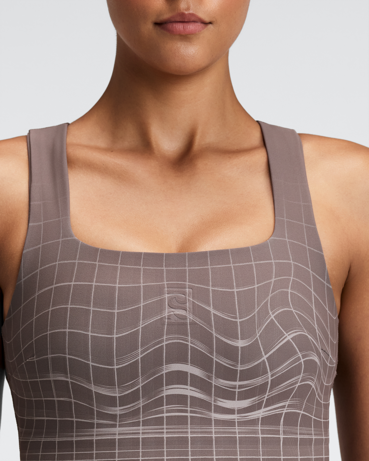 Women's Vanisher™ Square Neck Race Crop - Cocoa