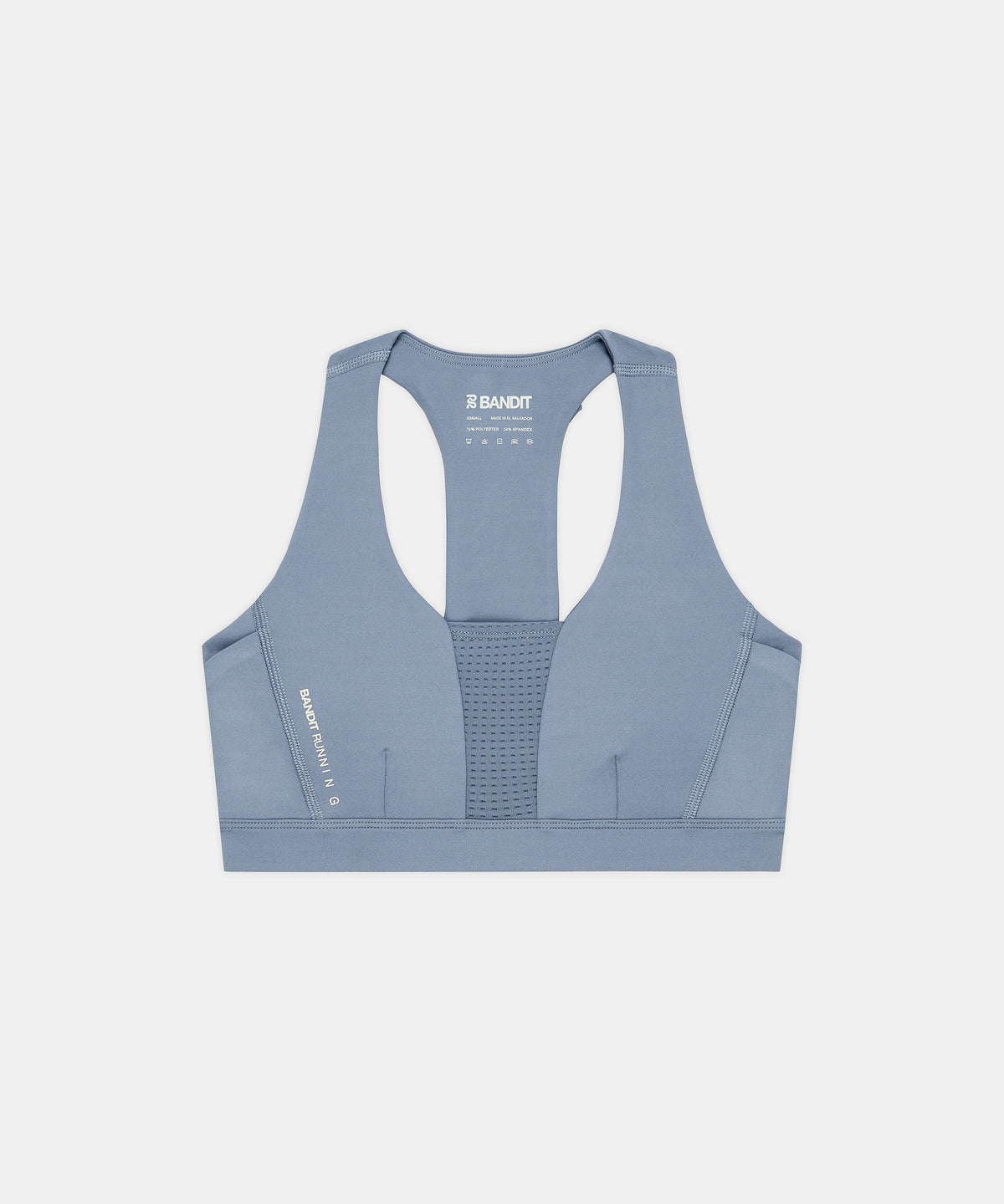 Women's Vanisher™ GeoMesh™ V-Neck Run Bra - Steel Horizon