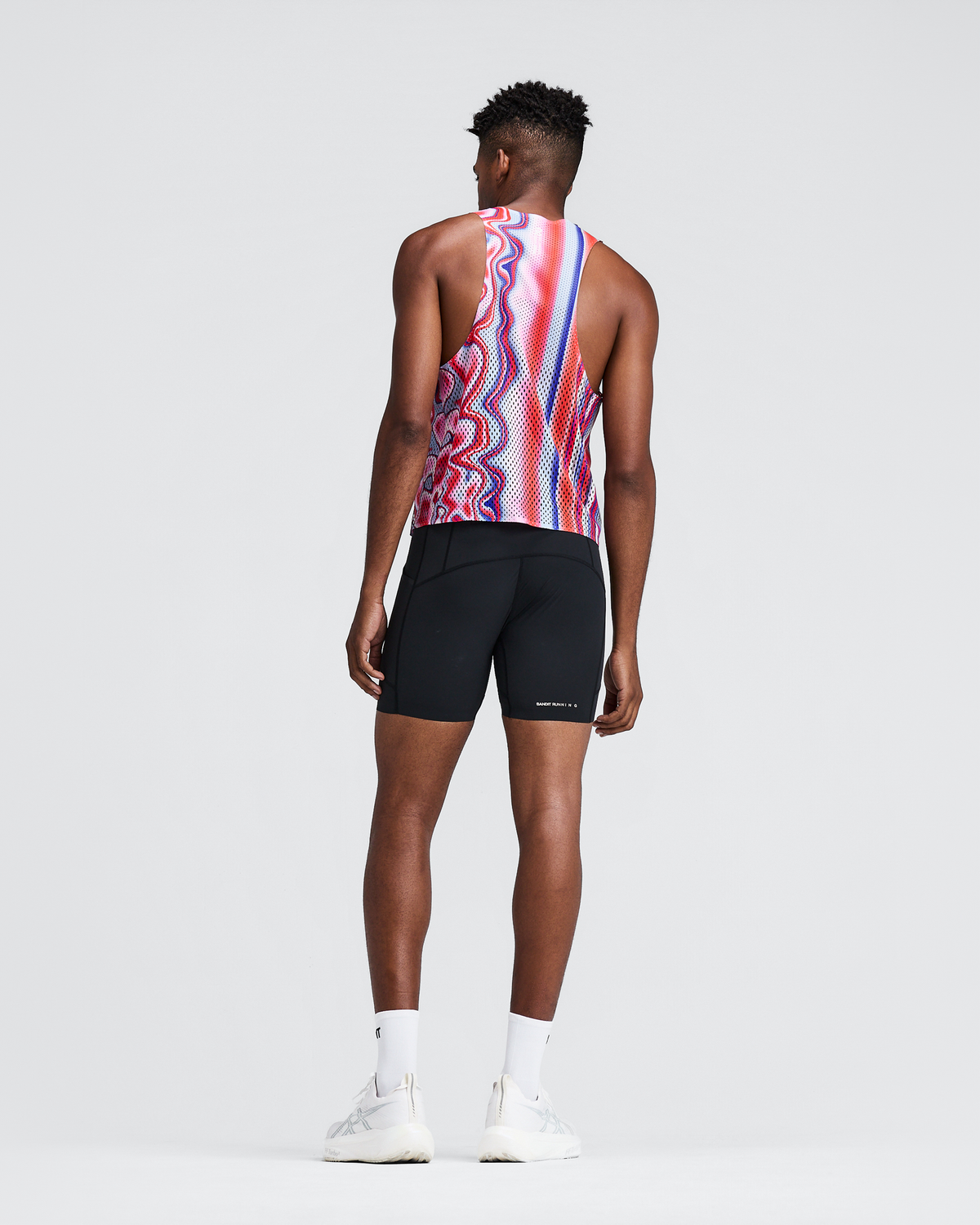 Men's Shredder™ Shorty Race Singlet - Melted Stripe Gradient