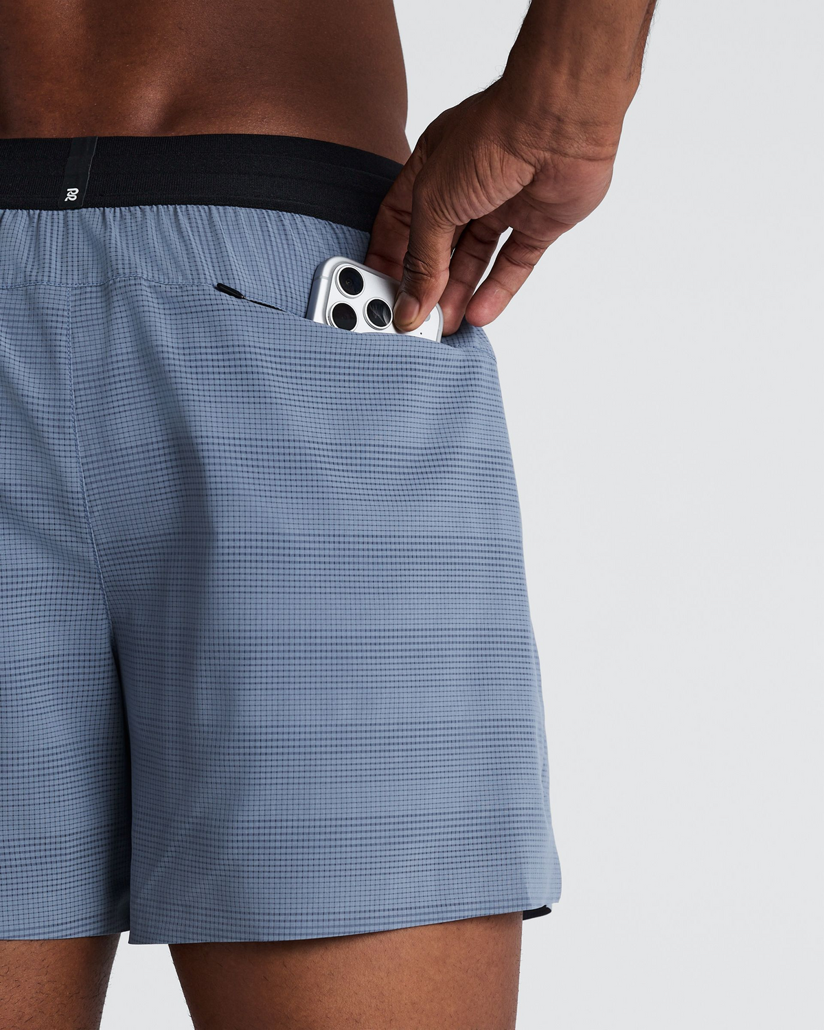 Men's CoolGrid™ 5" Run Shorts - Steel Horizon