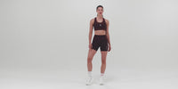 Thumbnail of Women's Stamina™ 5" Pop Stitch™ High Waist Compression Short - Fig / Intense Red