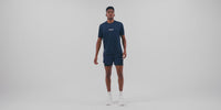 Thumbnail of Bandit Cheque Jacquard Short Sleeve Tee - NY Navy