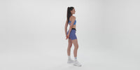 Thumbnail of Striped Cadence™ 5" Compression - Deep Peri Blue with Rust