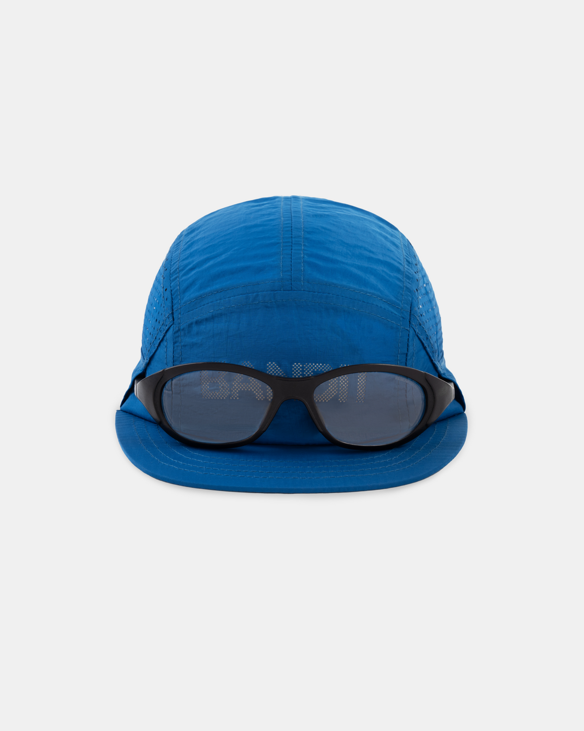 Nylon HumoFit™ Run Hat with Sunglasses Holder - Ink Blue